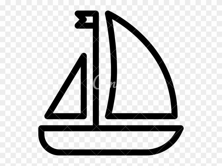 Fundamentals Sailboat Outline Boat Clip Art At Vector - Sailboat Outline #58236