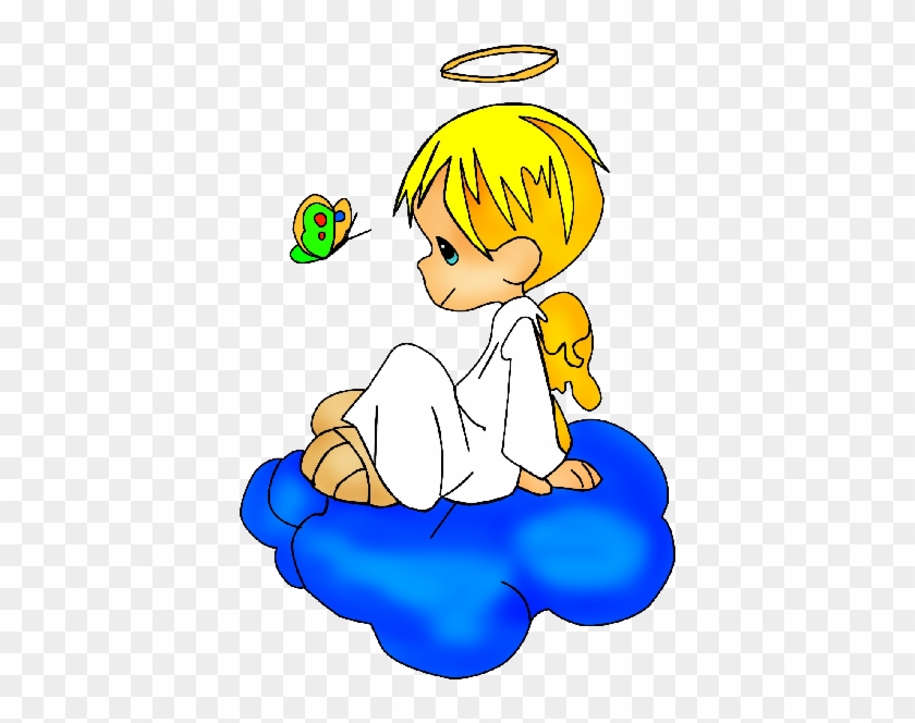 Cute Cartoon Baby Boy Angels Clipart - Angel Boy Cartoon Png #58334