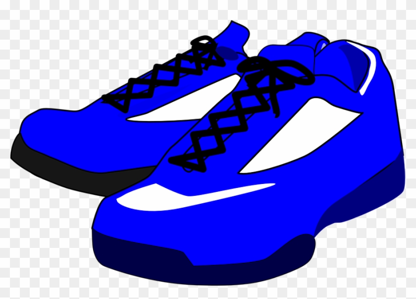 Tennis Shoe Cliparts - Blue Shoes Clipart #58378