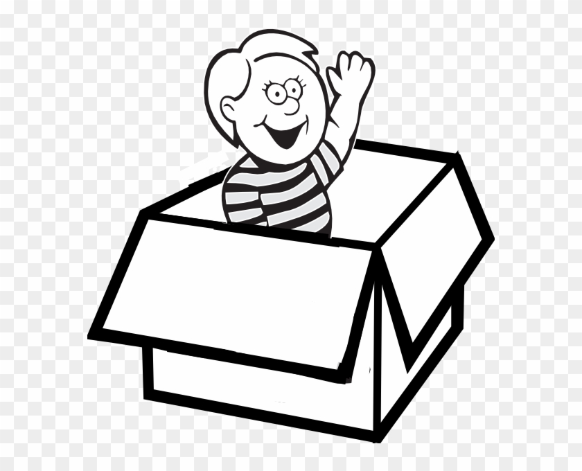 Oy In Box Clip Art - Inside The Box Clipart Black And White #58388