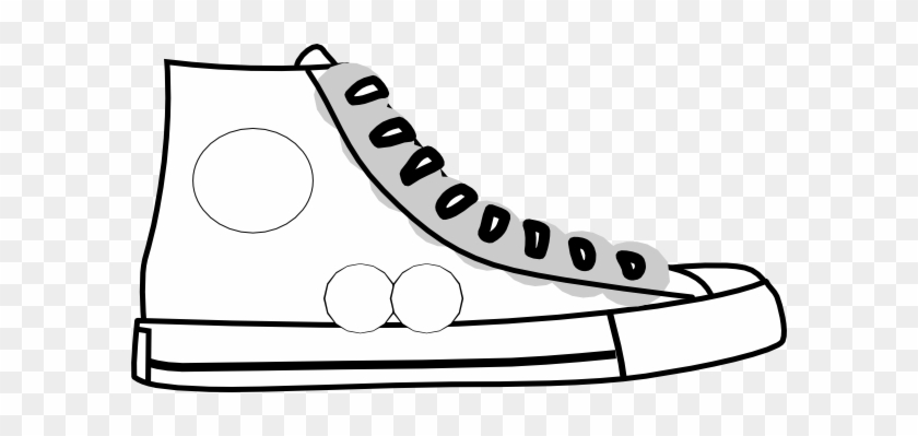 Sneaker Free Coloring Pages Of Tennis Shoes Clip Art - High Top Sneaker Clip Art #58429