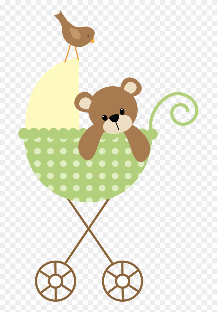 Baby Boy Scrapbook, Baby Carriage, Baby Cards, Clipart - Teddy Bear Baby Shower Invitations #58442