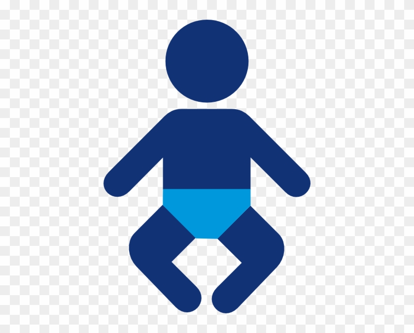 Blue Baby Boy Silhouette Clip Art - Illustration #58445