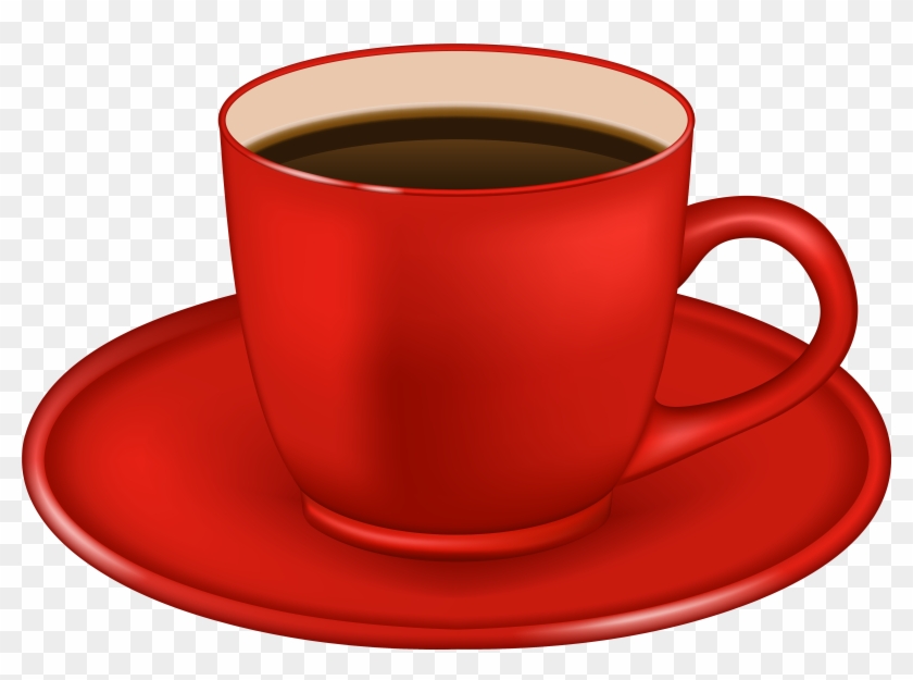 Red Coffee Cup Png Clipart Image - Coffee Clipart Png #58473
