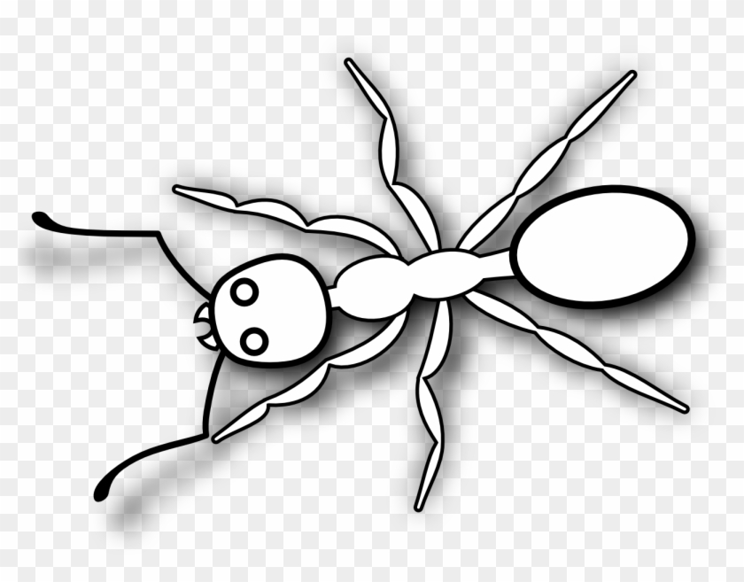 Ant Clip Art Black And White - Ant Black And White #58459