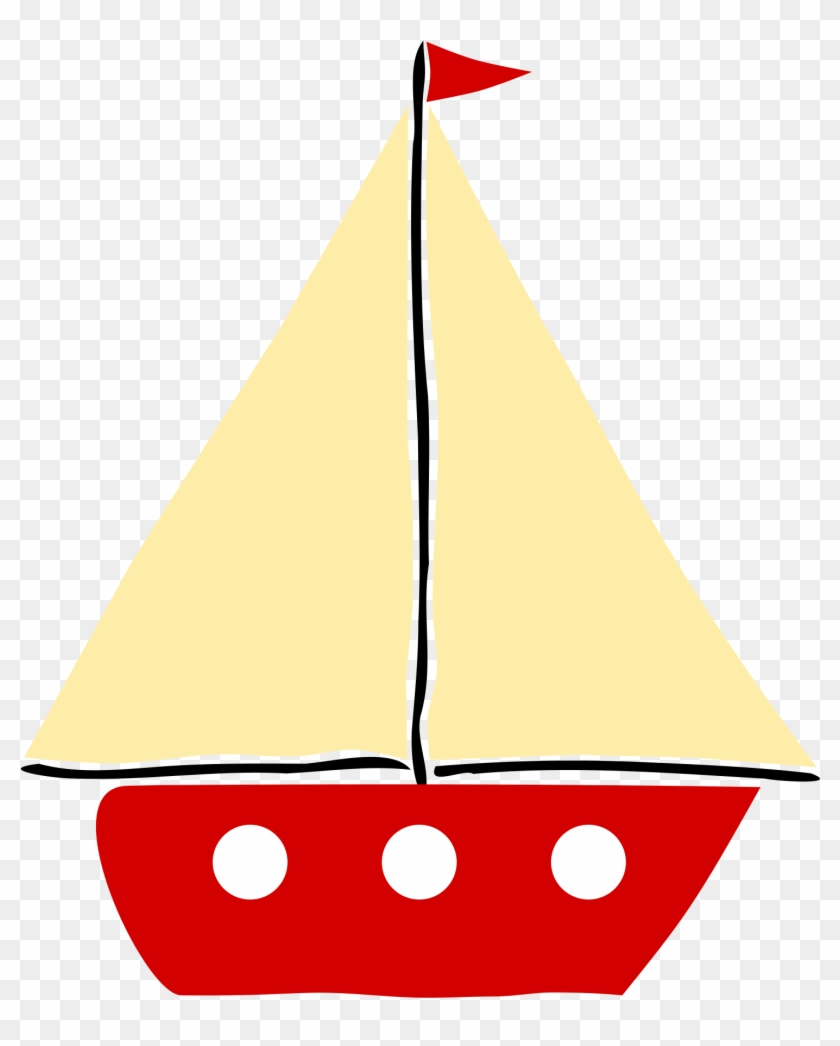 Sail Boat 1 - Clip Art Of Boat #58467