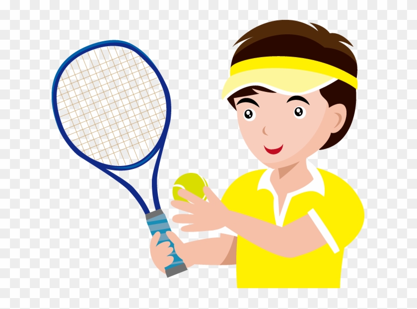 Clipart - Tennis - Tennis Player Clipart Png #58499