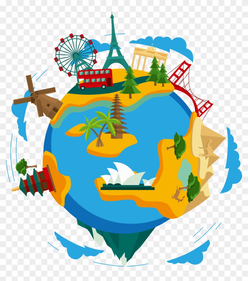 Earth Clip Art - World Travel Clipart Png #58530