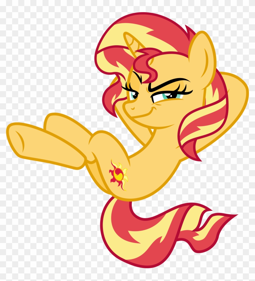 Grin Clipart Welcome - Sunset Shimmer Evil Pony #58627