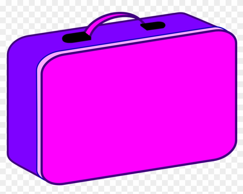 Suitcase Travel Luggage Bag Vacation Transport - Lunch Box Clipart Transparents #58684