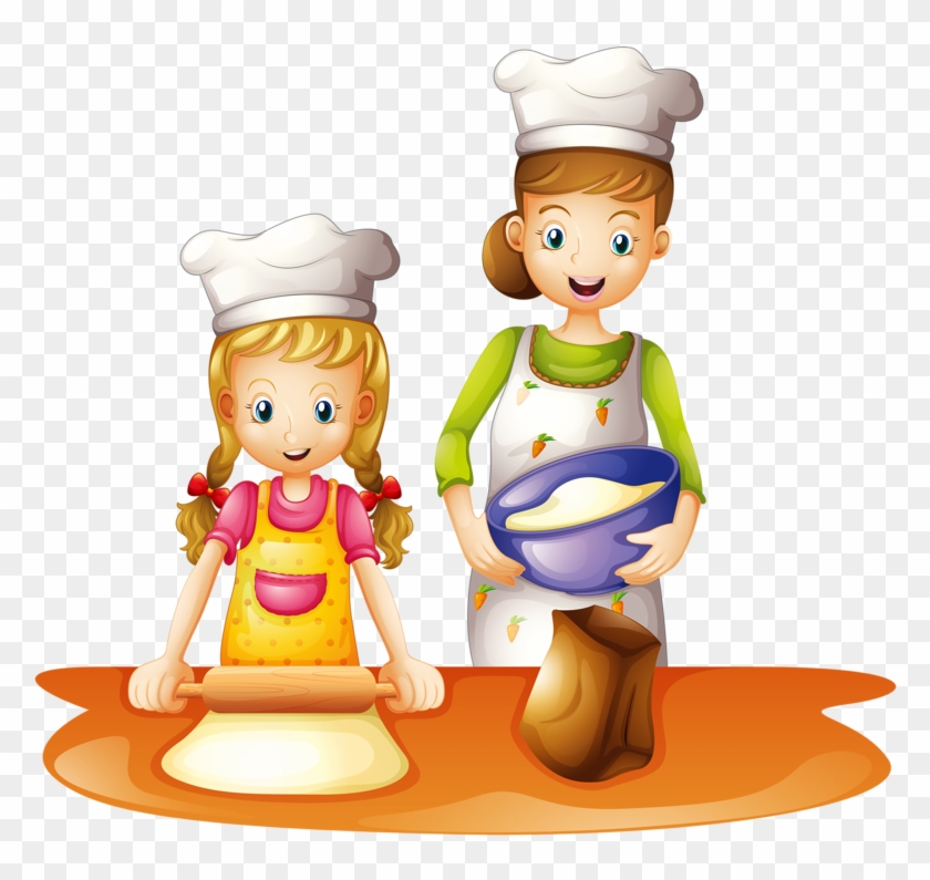 Kids Cooking Clip Art 2 Kid Cooking Clip Art And Scrapbook - Daily Routine Of My Mother #58738