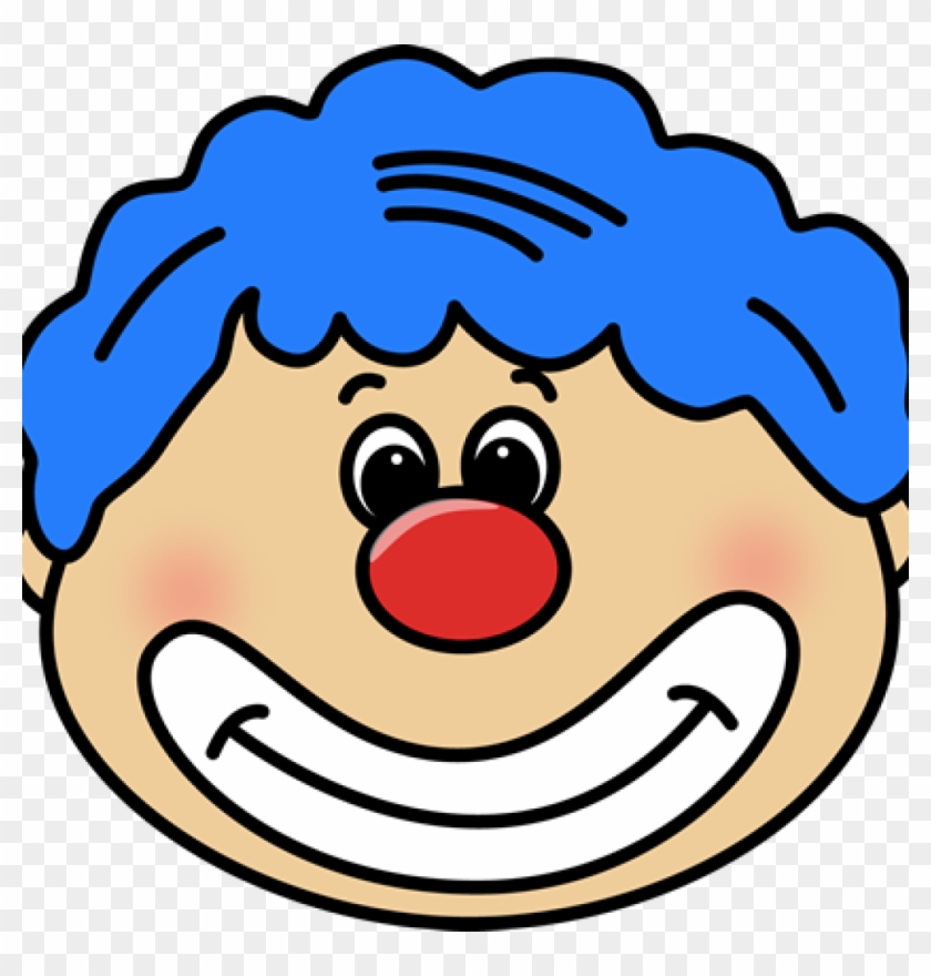 Face Clipart Circus Clown Face Clip Art Circus Clown - Smiley Face With Santa Hat #58833