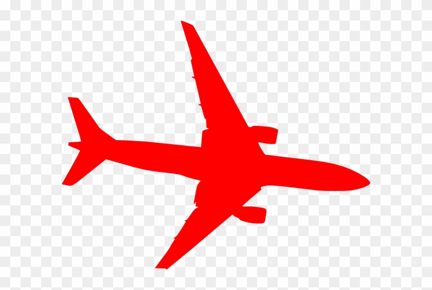 Airplane Red Clip Art At Clker Com Vector Online Clipart - Plane Vector Red Png #58880