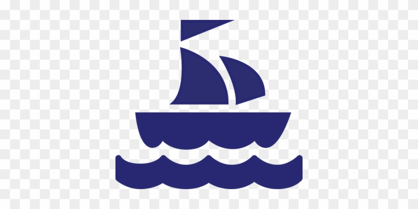 Sailing, Ship, Vessel, Boat, Sailboat - Logo Kapal Vektor Png #58992
