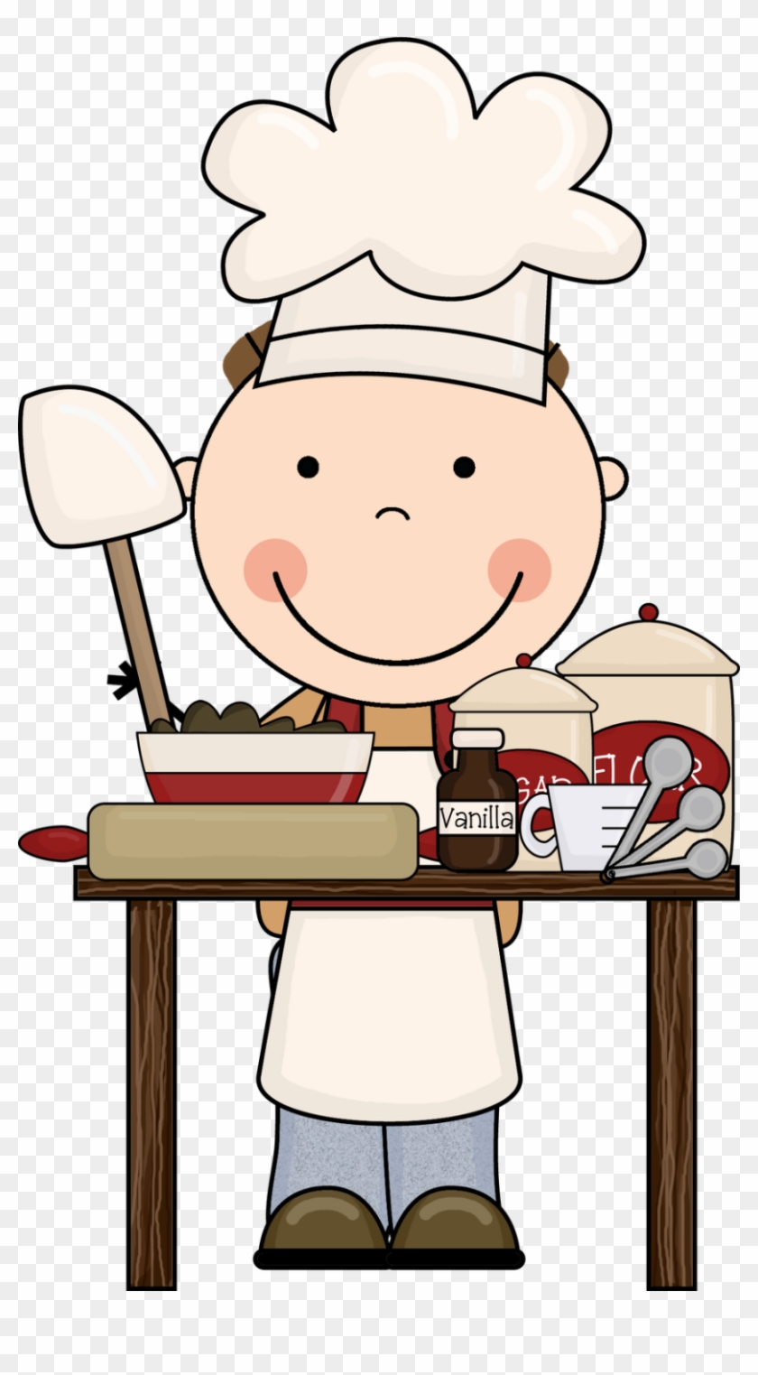 Cooking Clip Art Free Clipart Clipartcow Clipartix - Child Baking Clipart #59038