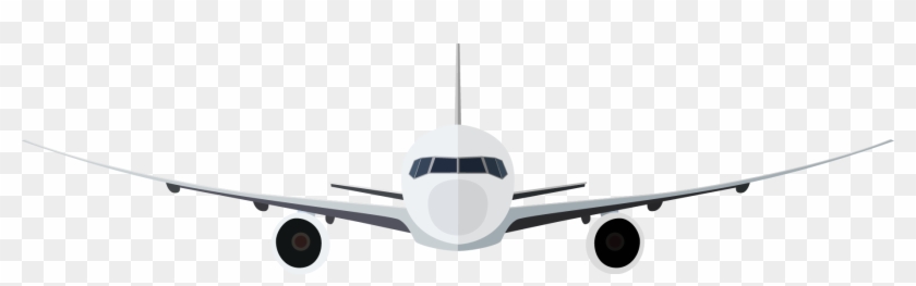 Aviation Clipart Air Travel - Airplane Front View Png #59084