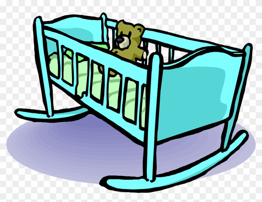 Beşik Bebek Yatağı Teddy Bear Sallanan Beşik - Cot Clip Art #59120