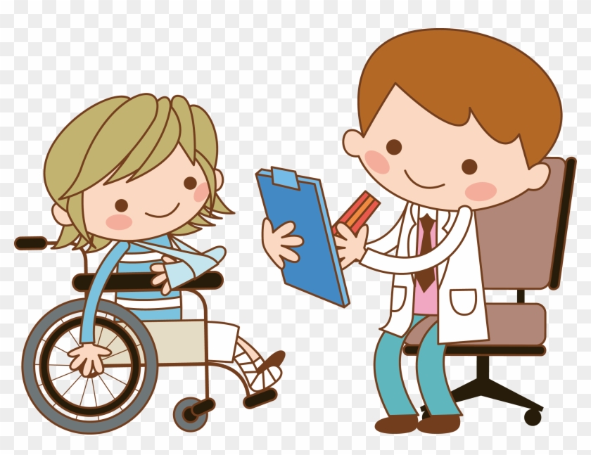 Nurse Patient Wheelchair Clip Art - Clip Art Child In Wheelchair #59191