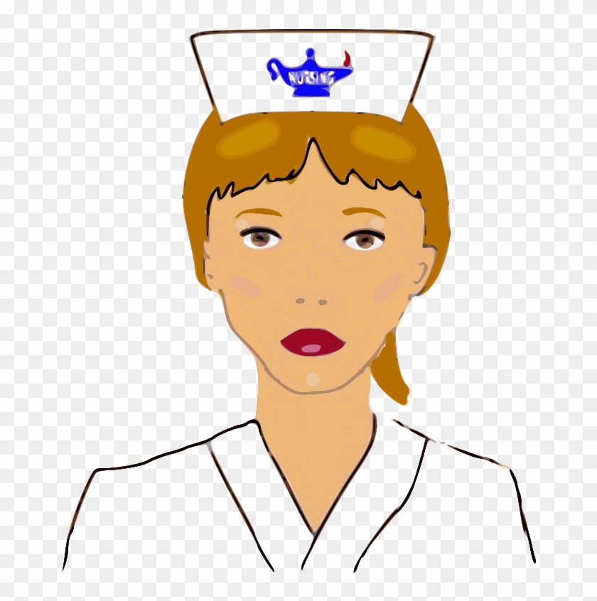 Free Nursing Cap - Outline Of A Nurse #59212