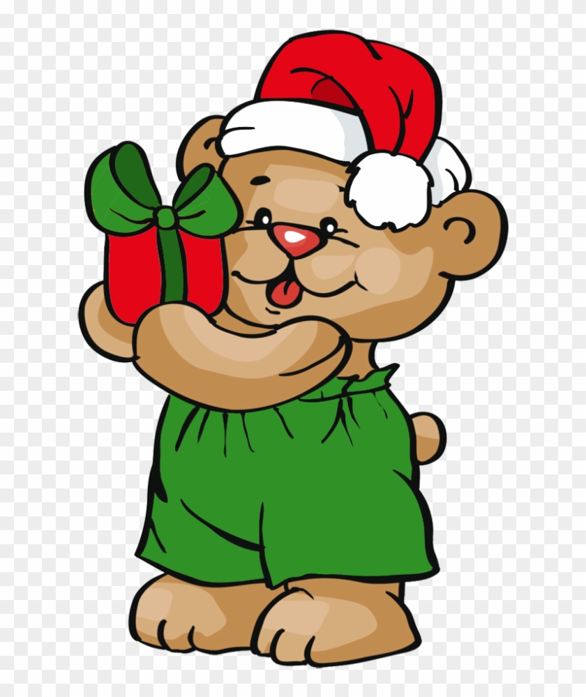 Christmas Teddy Bears Clip Art - Christmas Bear Clipart Png #59236