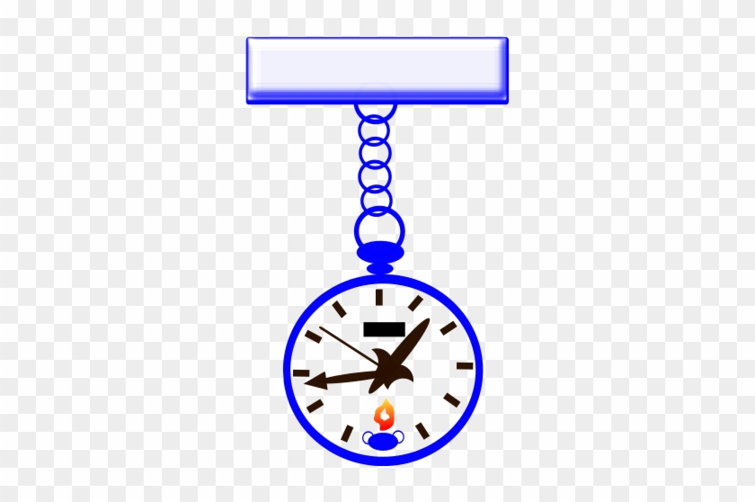 Nurses Fob Watch - Working Hours Vector #59251