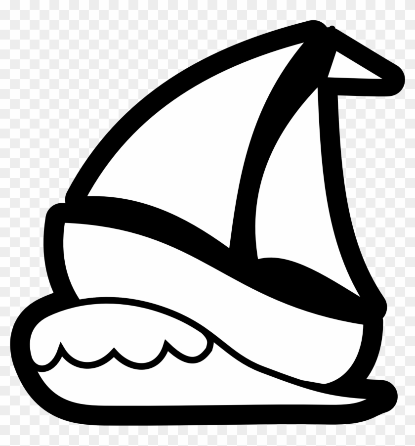 Sailing Boat Clipart Colouring Picture - Sailor Went To Sea #59283