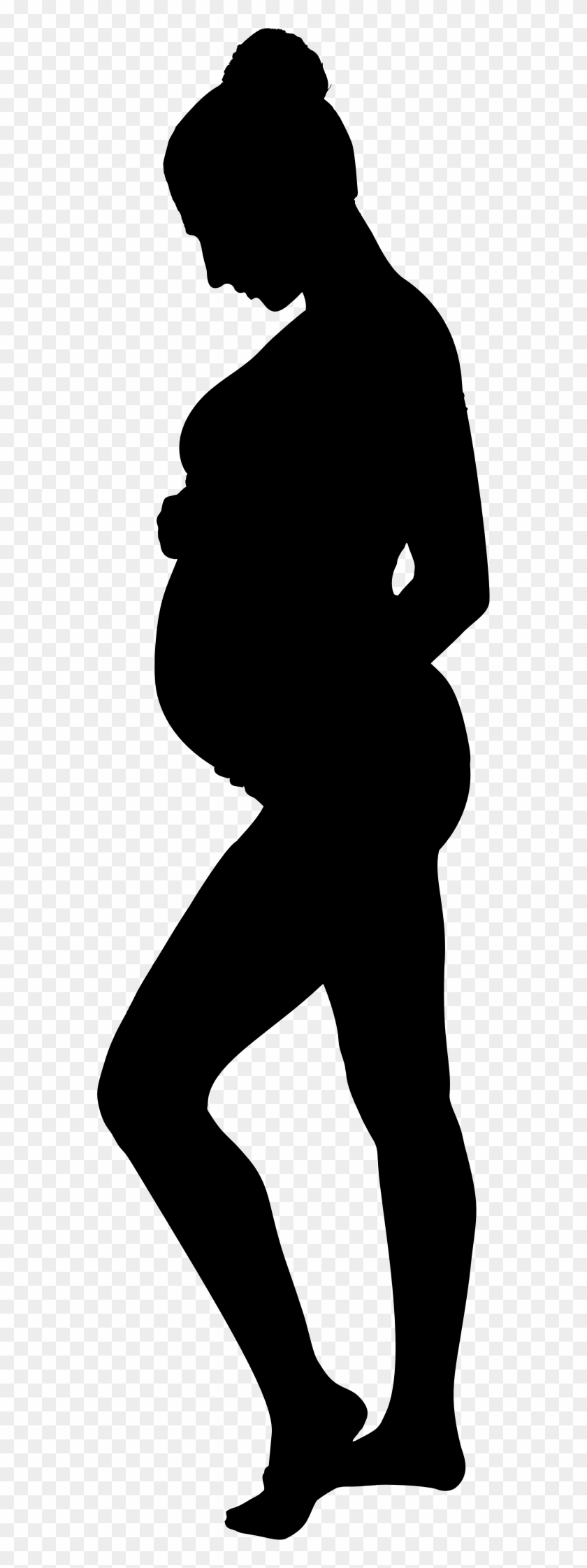Pregnancy Silhouette Icons Png - Pregnant Silhouette Png #59334