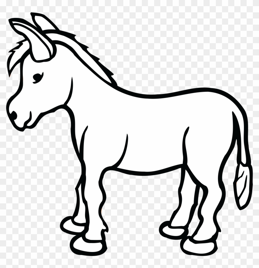 Free Clipart Of A Donkey - Donkey Clipart #59350