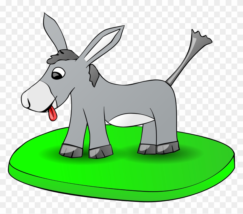 Free Donkey On A Plate - Donkey Clip Art #59401