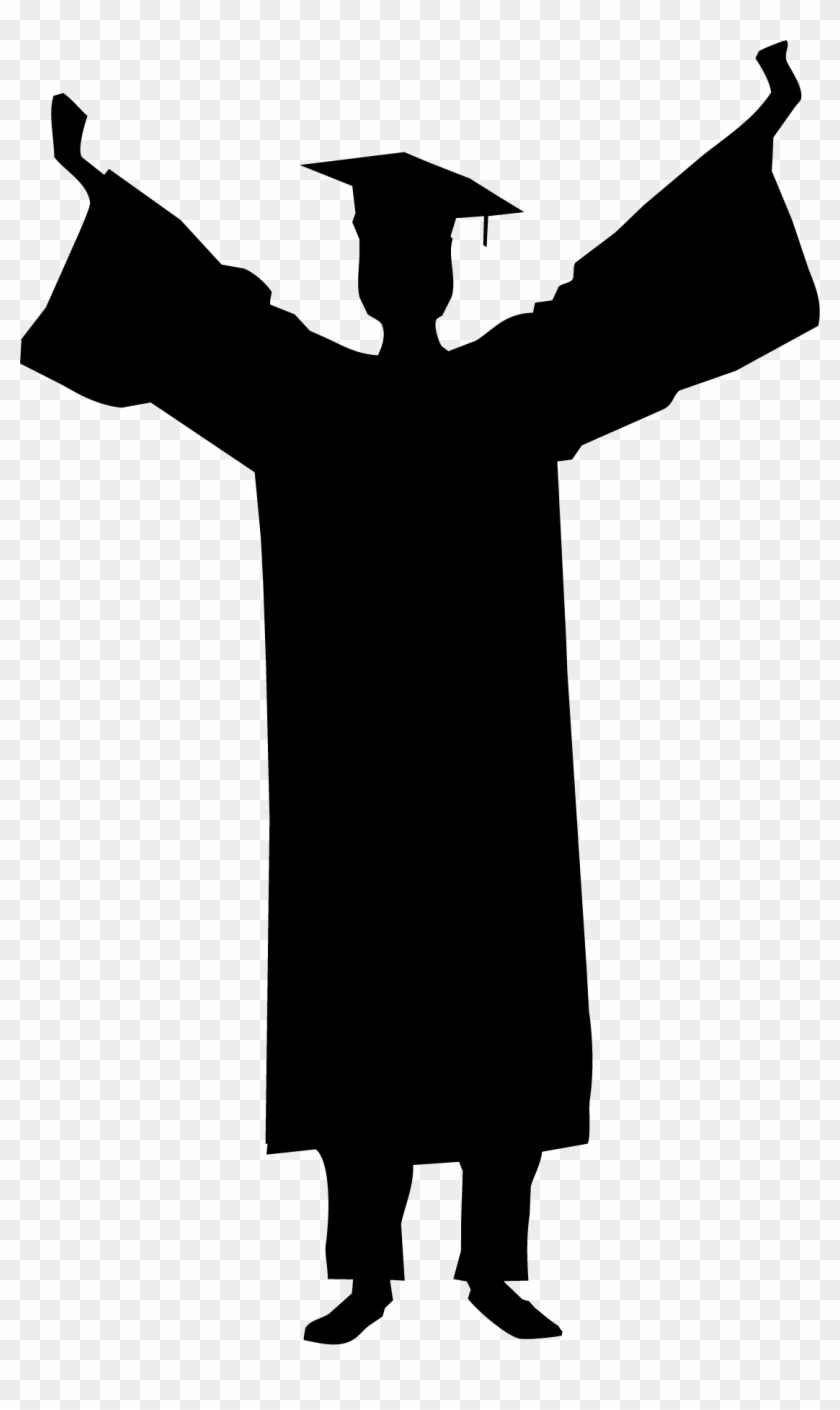 Graduation Ceremony Silhouette Student Clip Art - Silhouette Graduation Clipart #59445