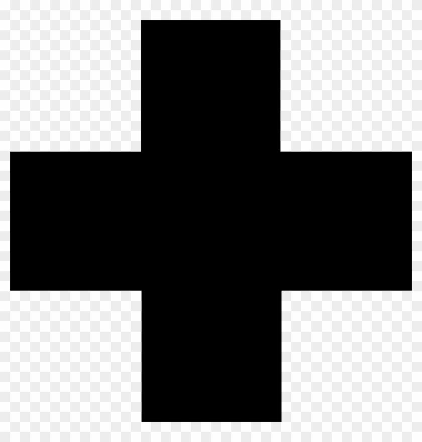 Black First Aid Cross #59451