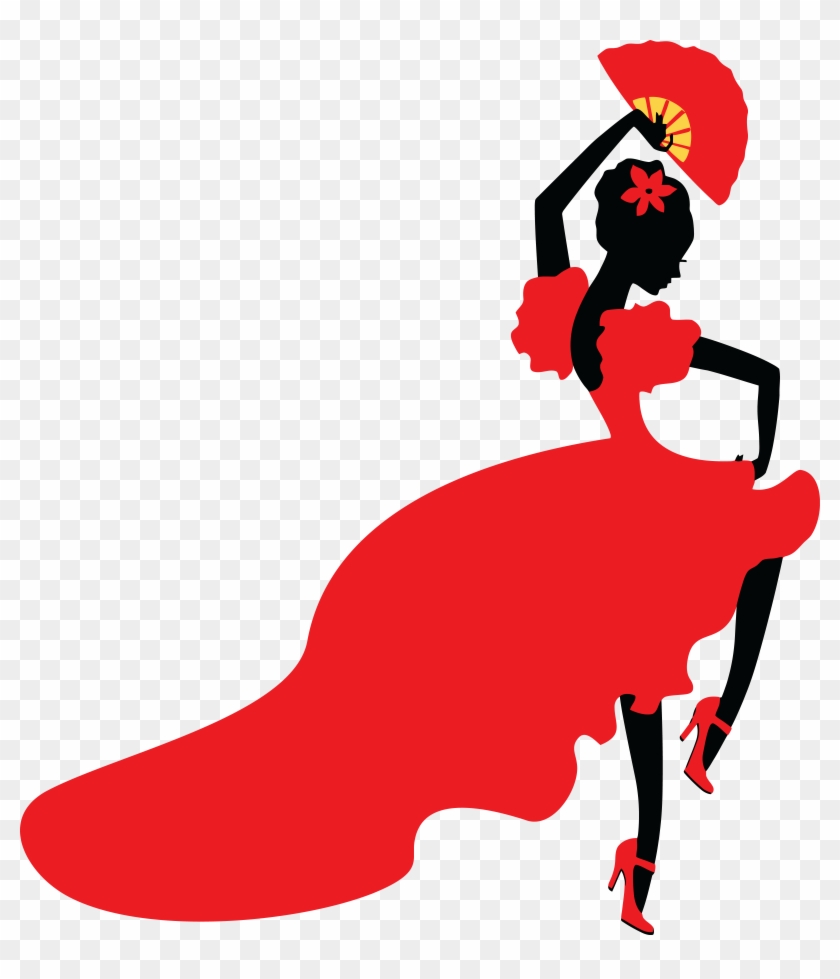 Free Clipart Of A Flamenco Dancer - Flamenco Dancer Clipart #59551