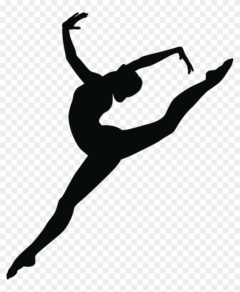 Gymnastics Clip Art Black And White - Black And White Gymnastics #59794