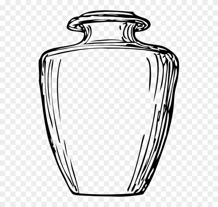 Jar Vessel Greek Vase Amphora Antique Drawing - Clay Black And White #59894