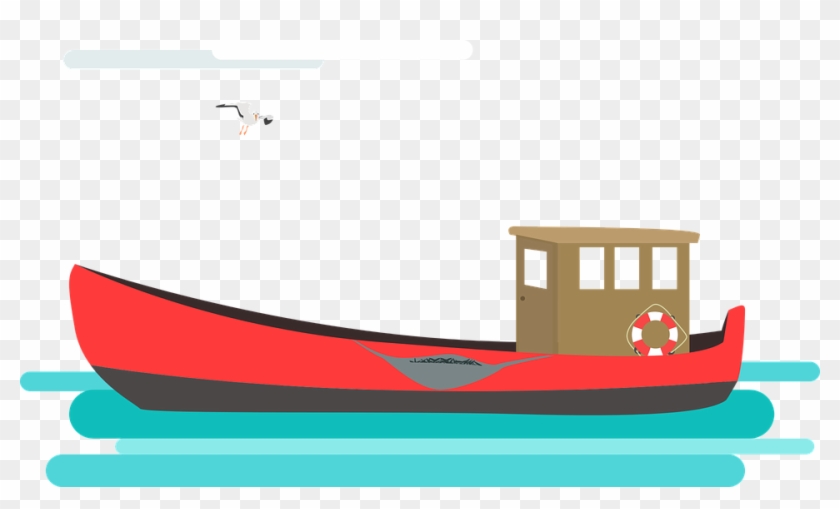 Cutter, Fishing Vessel, Fishing, Shrimp - Fishing Boat Vector Png #59924