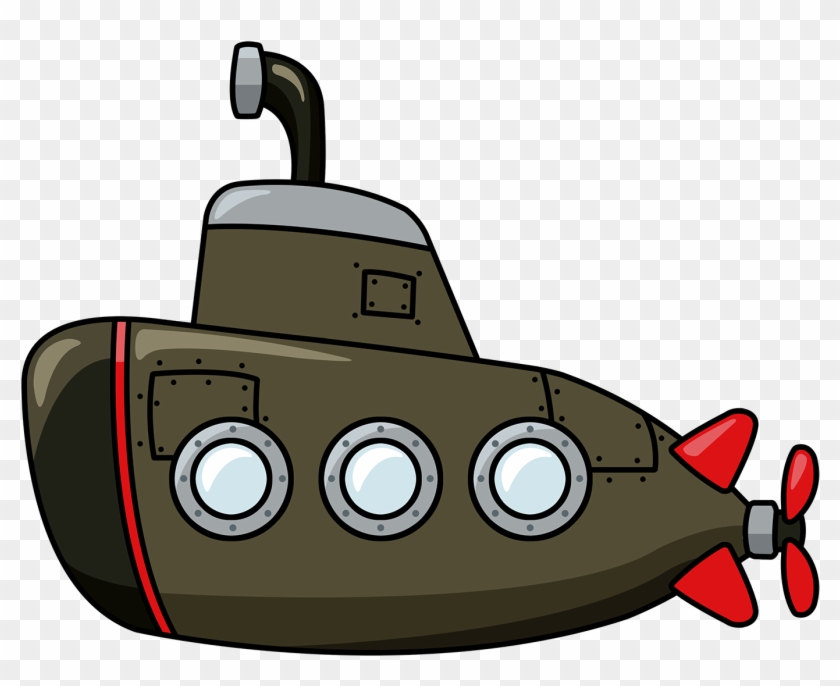 Cartoon Submarine Colorful - Cartoon Submarine #59933