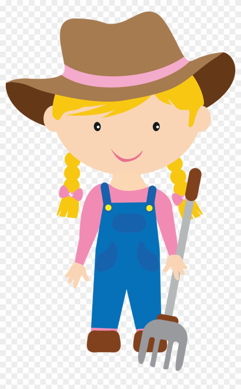 Farm Girl - Farmer Girl Clipart #60002