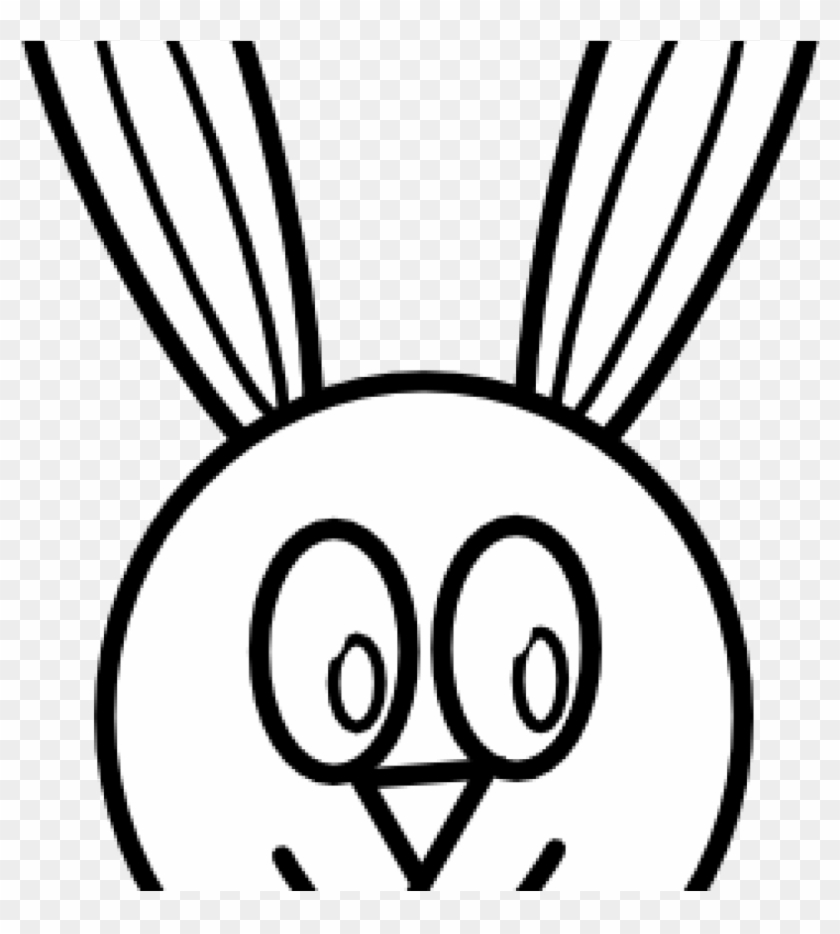 Bunny Clipart Black And White Black And White Bunny - Karweshk #60039