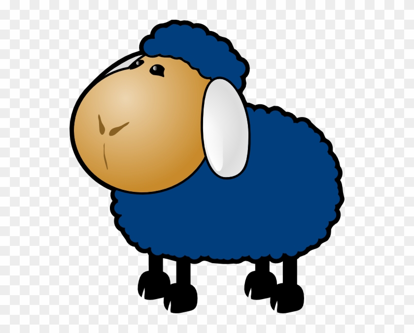 Blue Sheep Clipart #60076