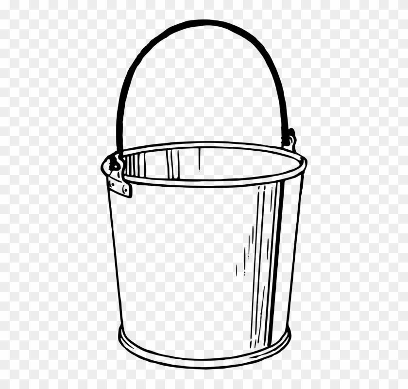 Bucket Container Pail Tool Vessel Water Wa - Bucket Drawing #60119