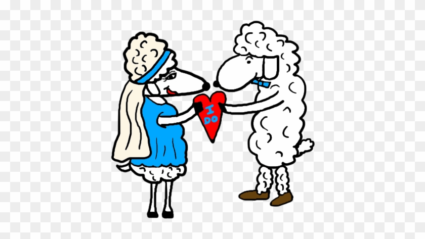 Bride And Groom Clip Art House - Sheep In Wedding Dress #60130