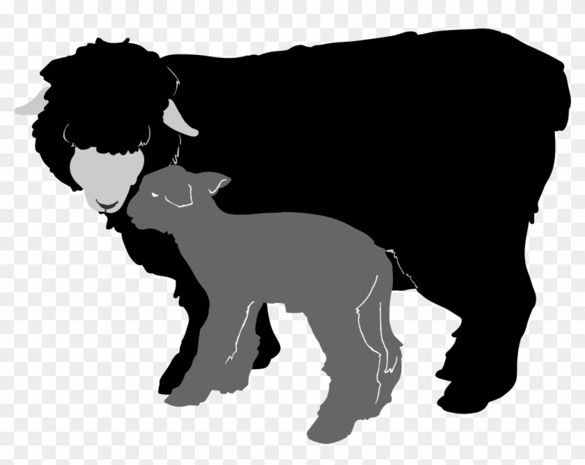 Detailed Sheep Silhouette Clipart - Sheep Silhouette Png #60132