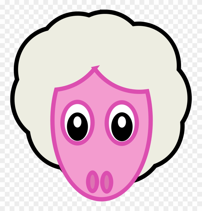 Sheep Face - Cabeza De Oveja En Dibujos Animados #60146