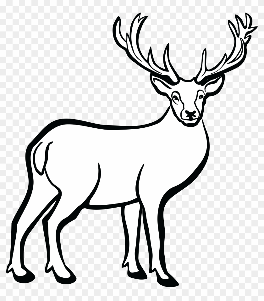 Clipart Of Deer Black And White Clipartxtras - Deer Black And White #60167