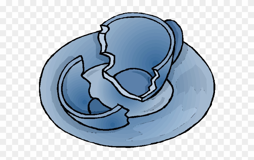 An Unclean Vessel - Broken Tea Cup Clip Art #60165