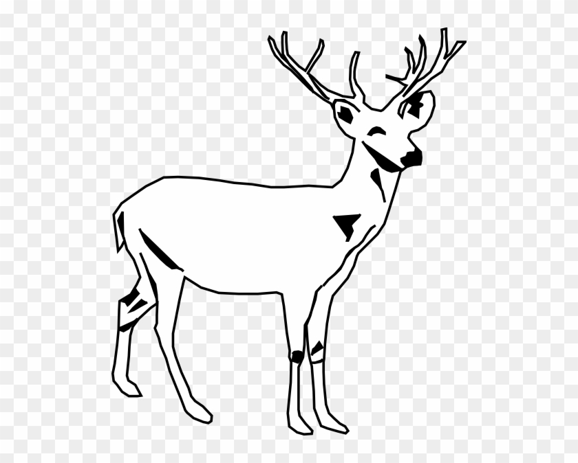 Deer Clip Art - Deer Black And White #60172