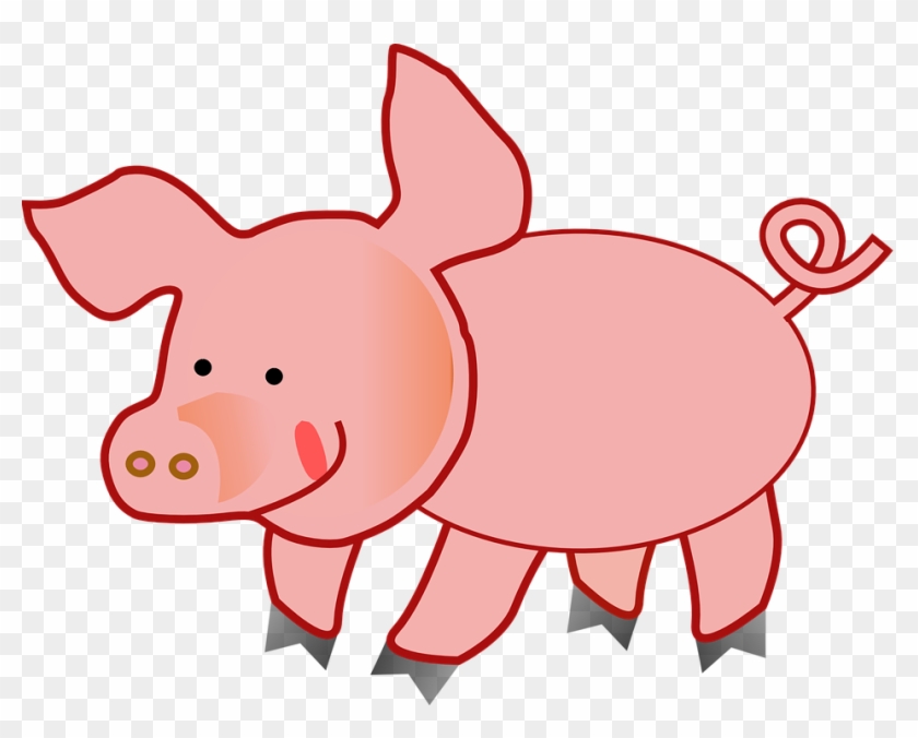 Cattle Sheep Farm Clip Art - Cute Pig Clipart #60182