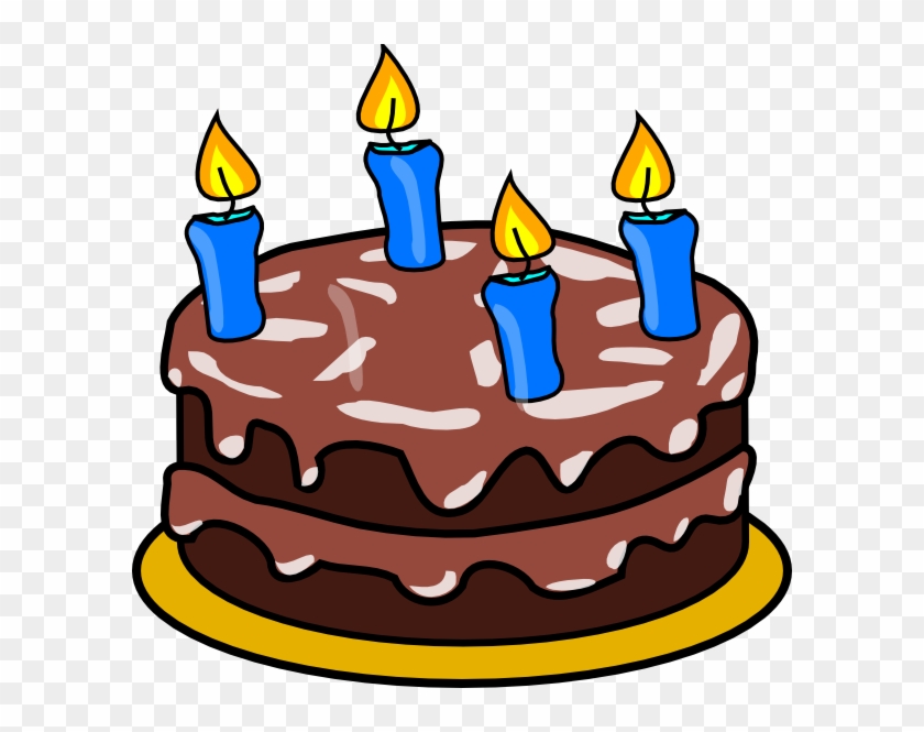 Clip Art Birthday Cake And Candles - Birthday Cake Clip Art #60188