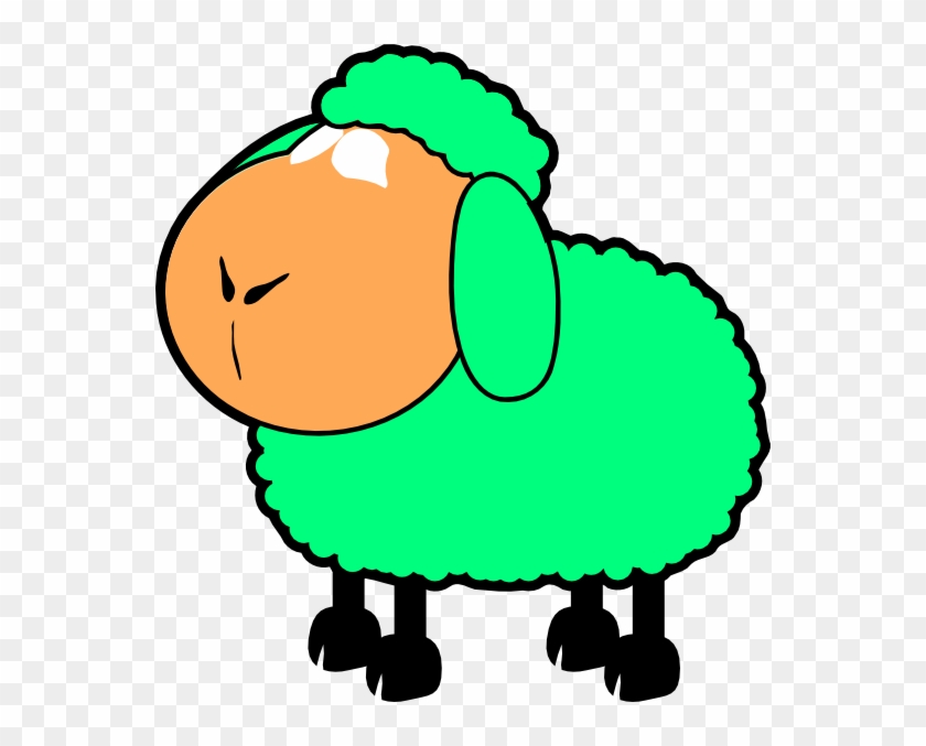 Green Sheep Clipart #60230