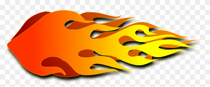 Race Car Clipart Flame - Rocket Flames Clipart #60260